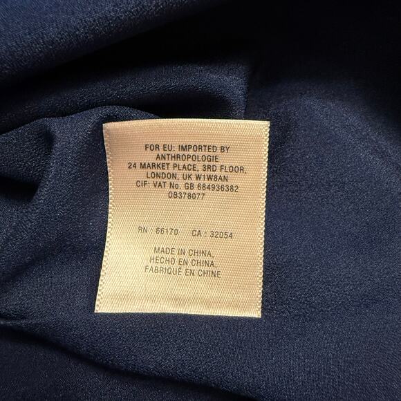 Maeve Anthropologie Eclipsed Wrap Dress Paisley Patchwork Blue Women’s Size 8 - Picture 11 of 11